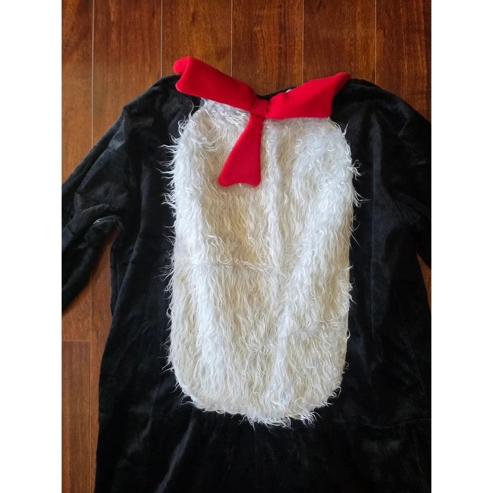 Dr Seuss elope Cat in the Hat Deluxe Adult Costume L/XL Black Red White Striped
